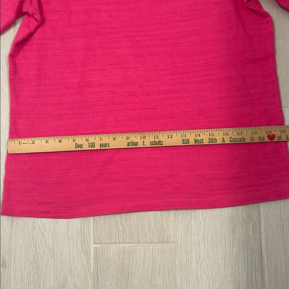 LOFT Fuchsia Short Sleeve Tee - Picture 5 of 6